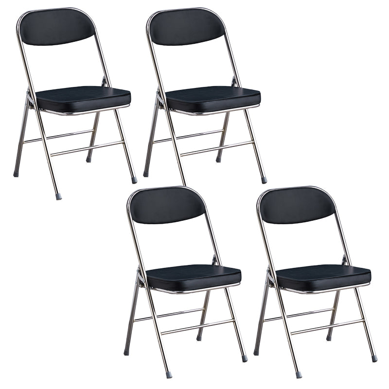 Modern Open Back Folding Metal Armless Dining Chairs(Set of 4/8)