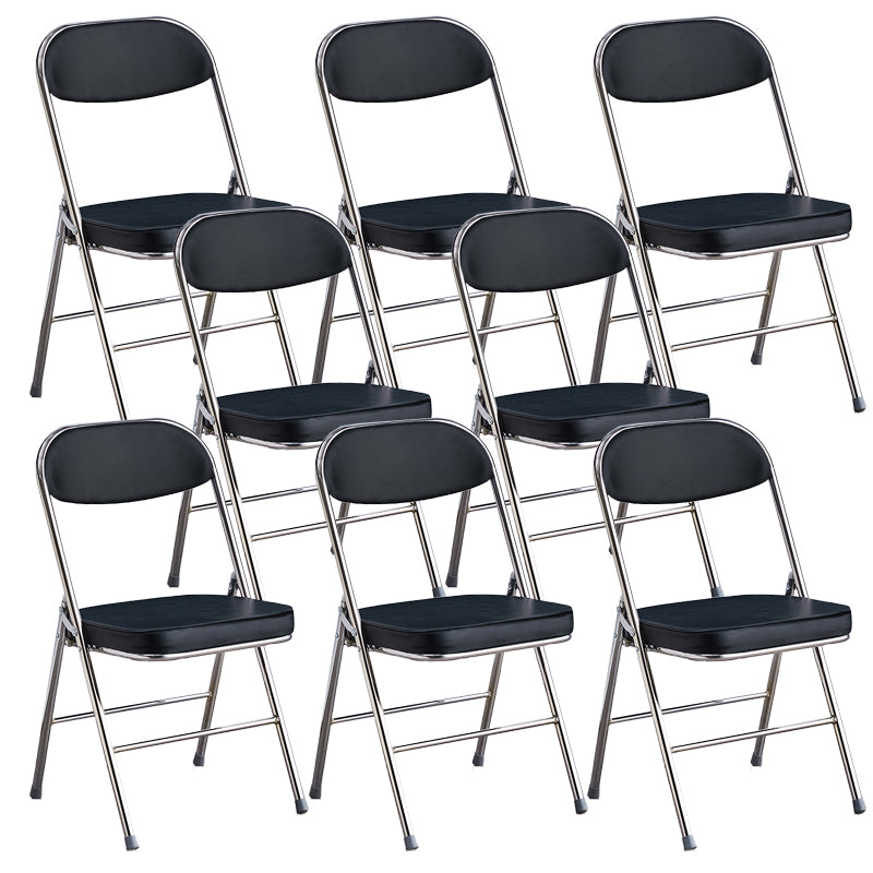 Modern Open Back Folding Metal Armless Dining Chairs(Set of 4/8)