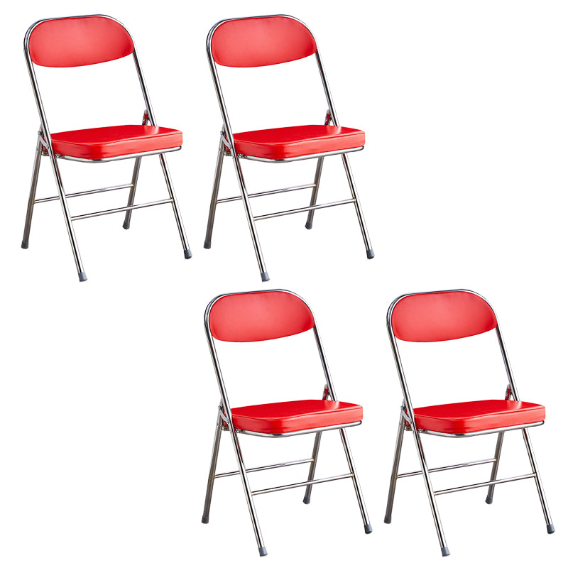 Modern Open Back Folding Metal Armless Dining Chairs(Set of 4/8)