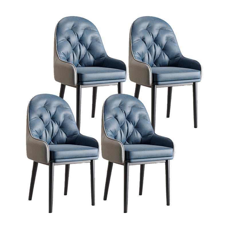 Modern Style Home Solid Back Metal Dining Arm Chair(Set of 4/8)