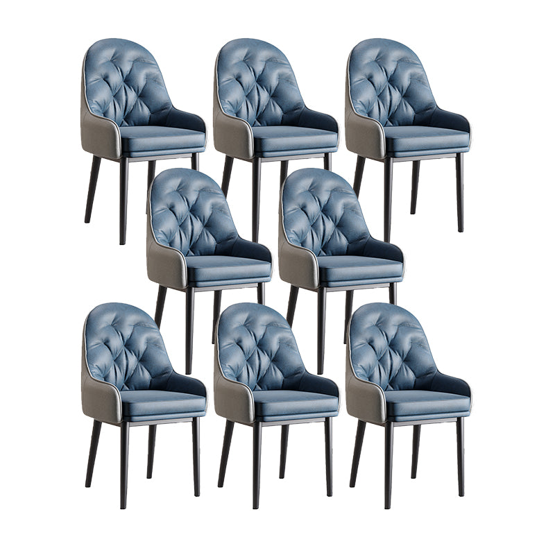 Modern Style Home Solid Back Metal Dining Arm Chair(Set of 4/8)