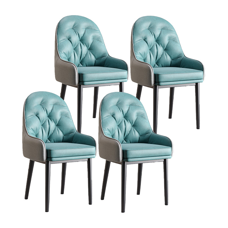 Modern Style Home Solid Back Metal Dining Arm Chair(Set of 4/8)