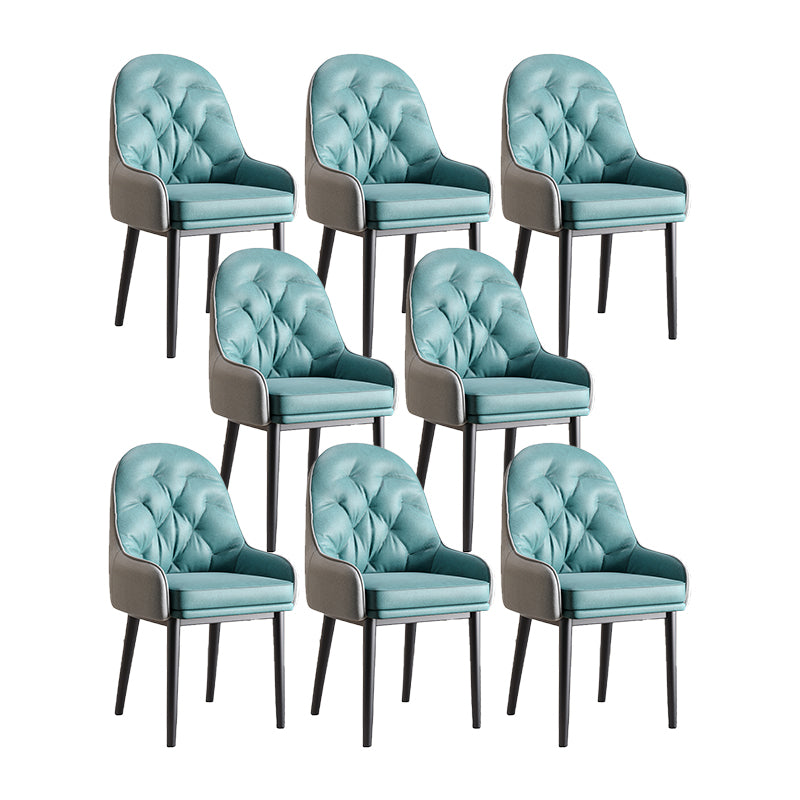 Modern Style Home Solid Back Metal Dining Arm Chair(Set of 4/8)