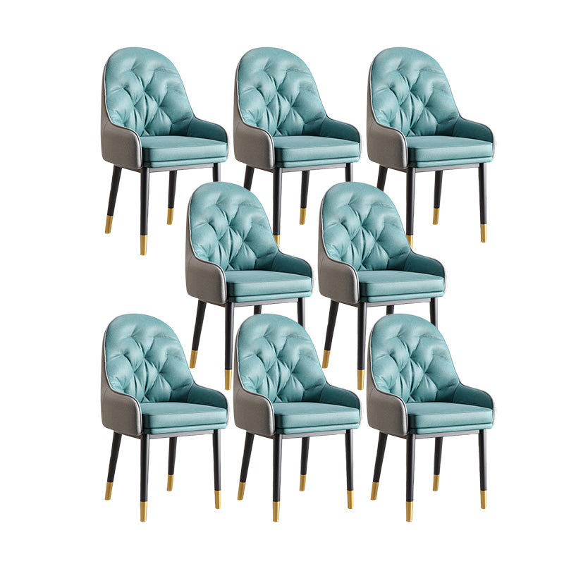 Modern Style Home Solid Back Metal Dining Arm Chair(Set of 4/8)