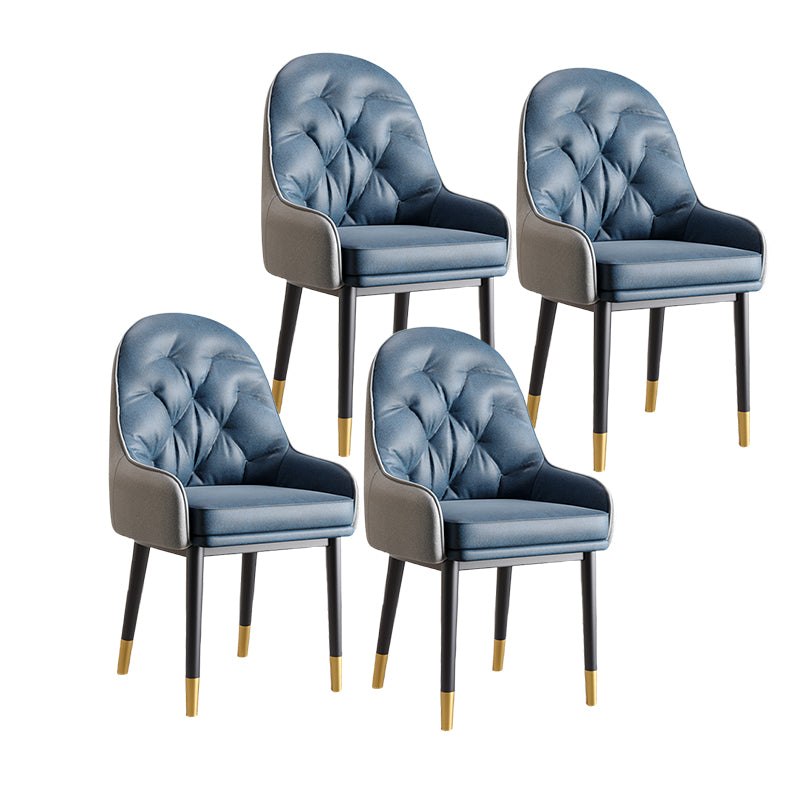 Modern Style Home Solid Back Metal Dining Arm Chair(Set of 4/8)