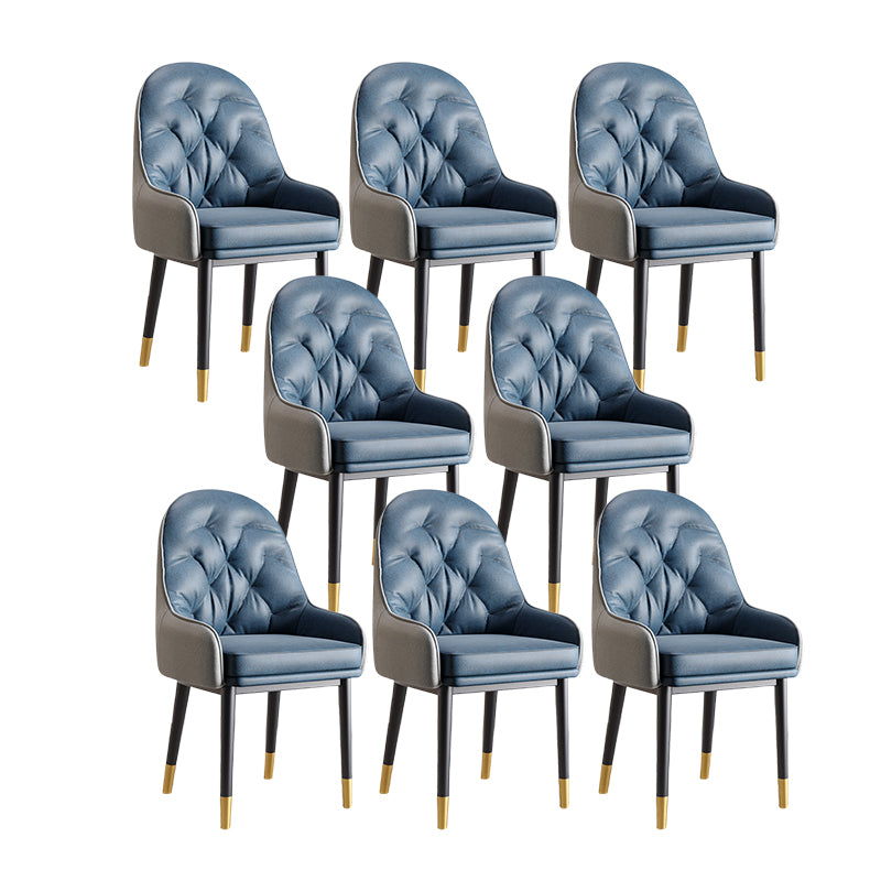 Modern Style Home Solid Back Metal Dining Arm Chair(Set of 4/8)