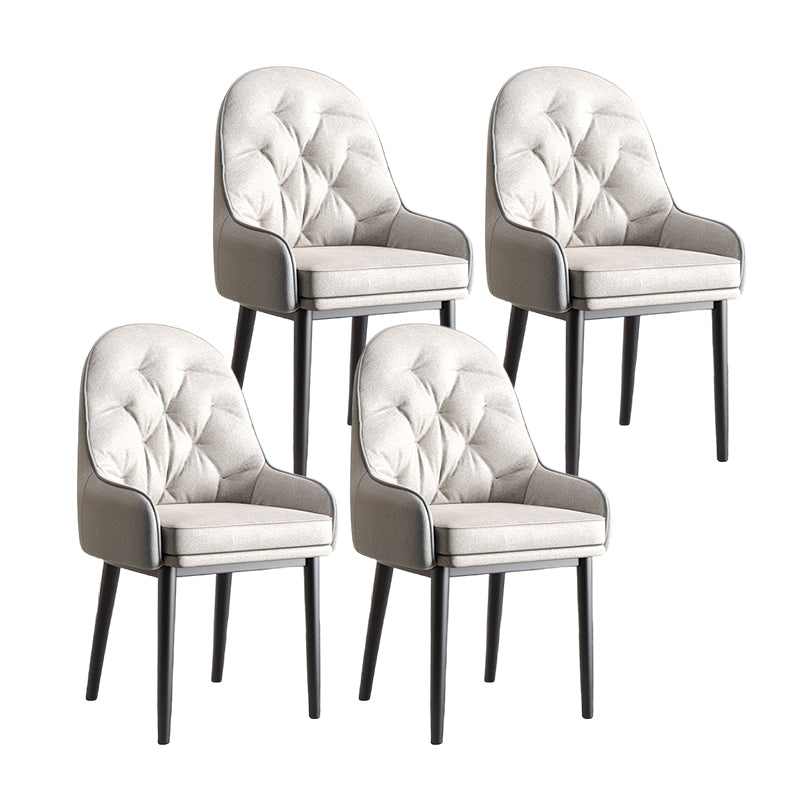 Modern Style Home Solid Back Metal Dining Arm Chair(Set of 4/8)