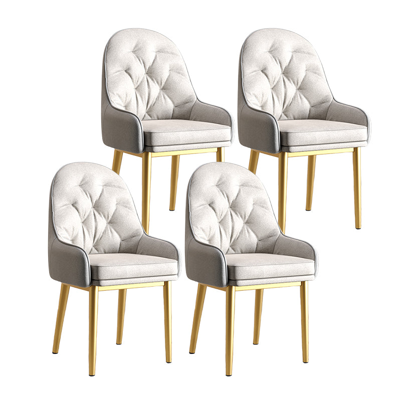 Modern Style Home Solid Back Metal Dining Arm Chair(Set of 4/8)