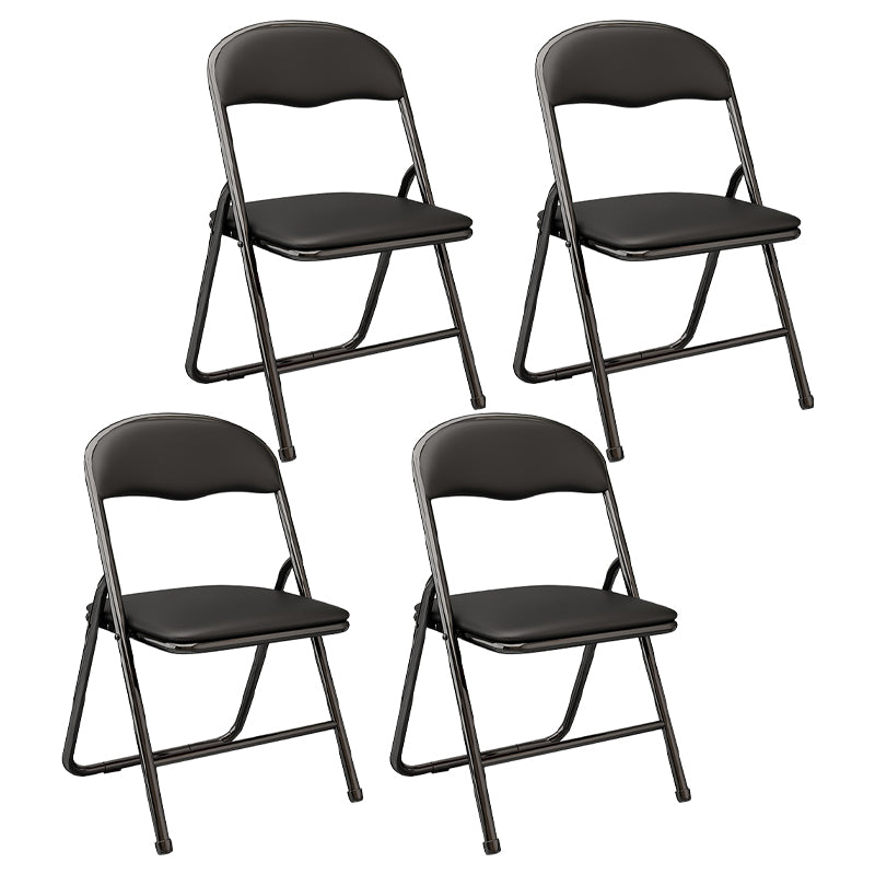 Contemporary Metal Open Back Folding Armless Dining Chairs(Set of 4/8)