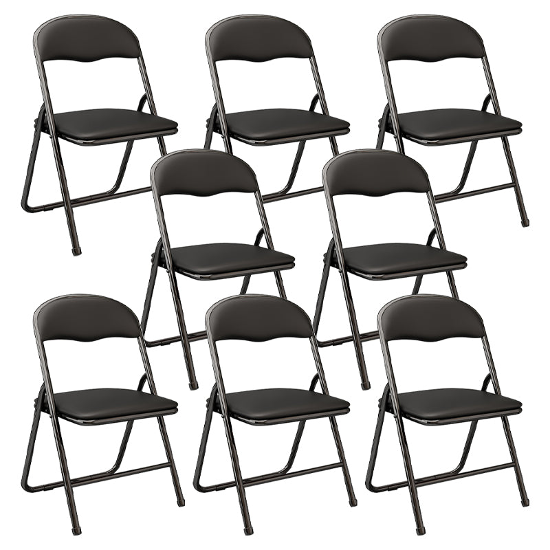 Contemporary Metal Open Back Folding Armless Dining Chairs(Set of 4/8)