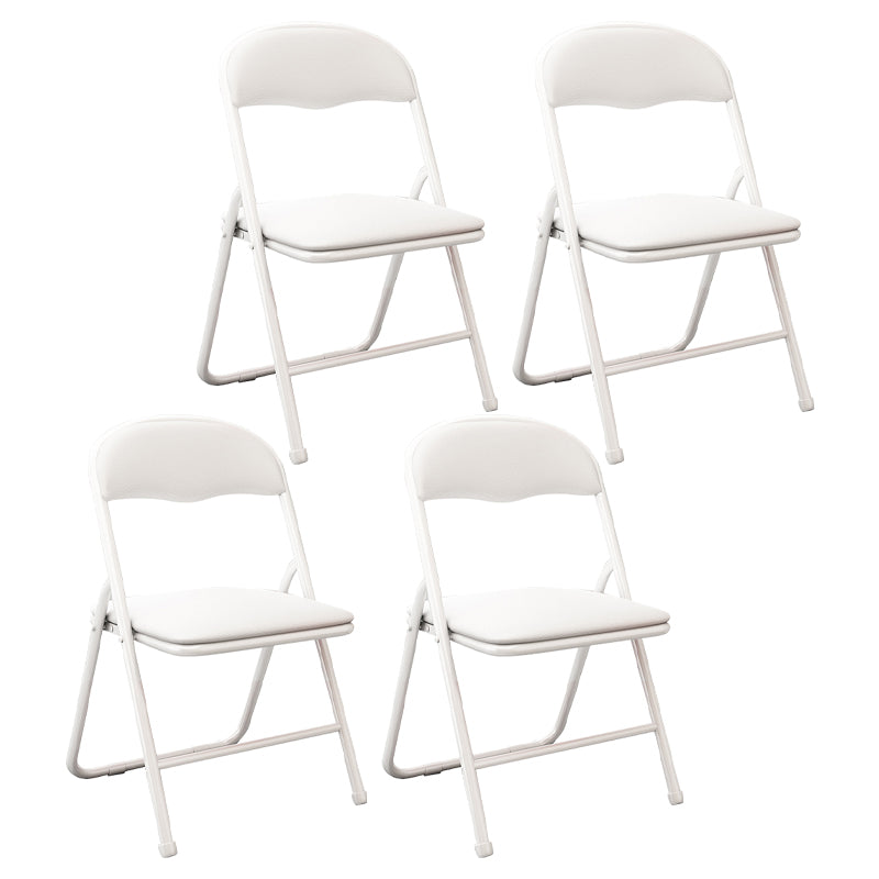 Contemporary Metal Open Back Folding Armless Dining Chairs(Set of 4/8)