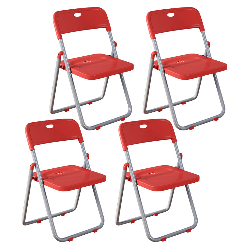 Contemporary Metal Open Back Folding Armless Dining Chairs(Set of 4/8)