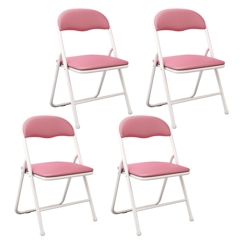 Contemporary Metal Open Back Folding Armless Dining Chairs(Set of 4/8)