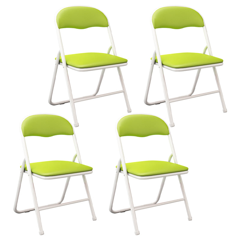 Contemporary Metal Open Back Folding Armless Dining Chairs(Set of 4/8)