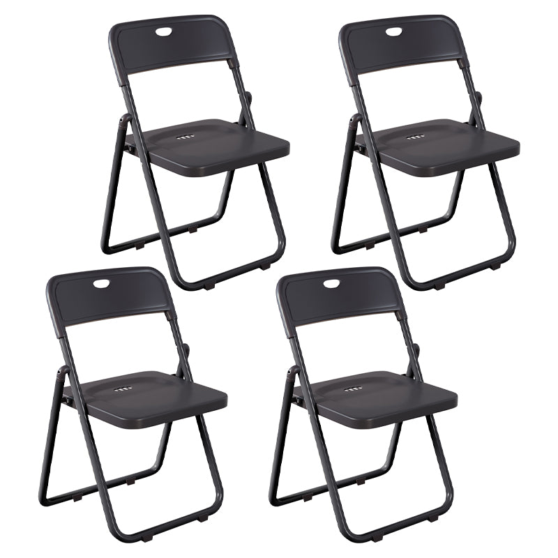 Contemporary Metal Open Back Folding Armless Dining Chairs(Set of 4/8)