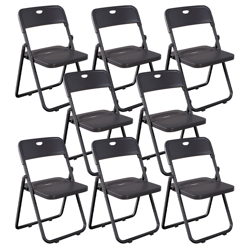 Contemporary Metal Open Back Folding Armless Dining Chairs(Set of 4/8)