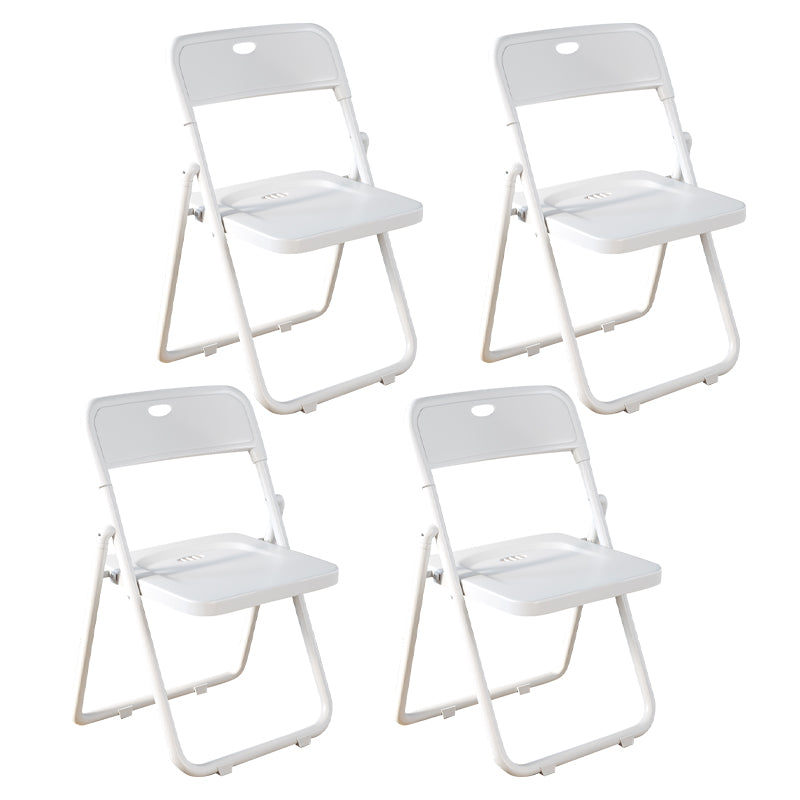 Contemporary Metal Open Back Folding Armless Dining Chairs(Set of 4/8)