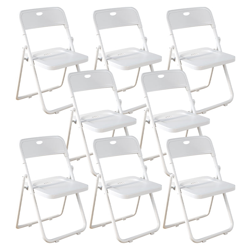 Contemporary Metal Open Back Folding Armless Dining Chairs(Set of 4/8)