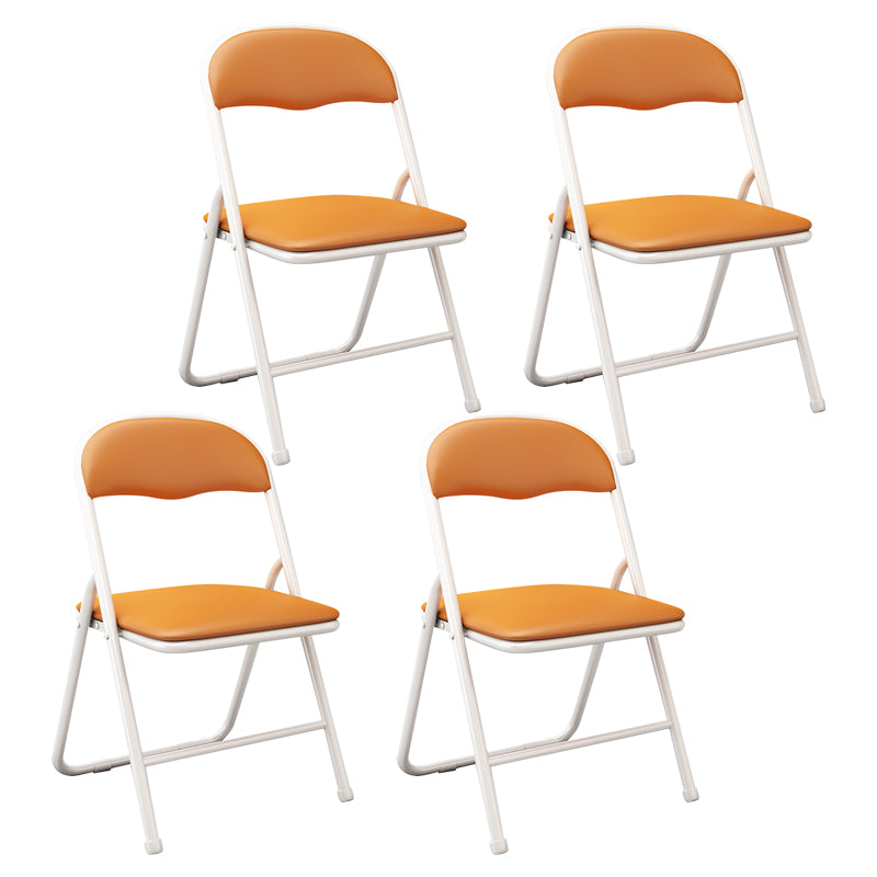 Contemporary Metal Open Back Folding Armless Dining Chairs(Set of 4/8)