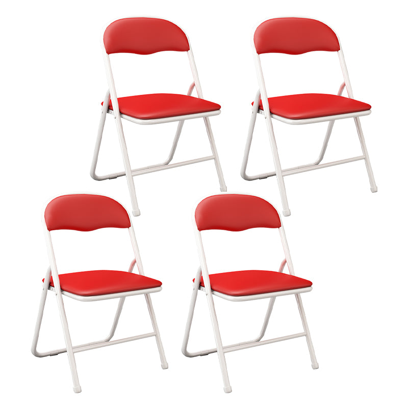 Contemporary Metal Open Back Folding Armless Dining Chairs(Set of 4/8)