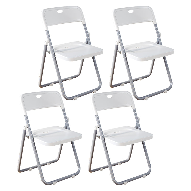 Contemporary Metal Open Back Folding Armless Dining Chairs(Set of 4/8)