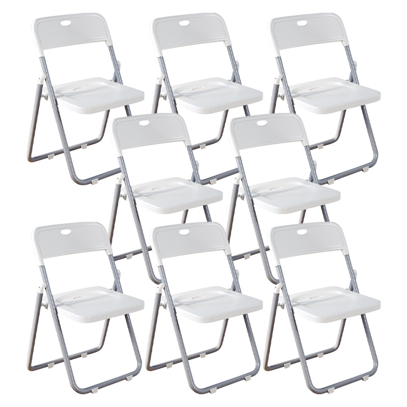 Contemporary Metal Open Back Folding Armless Dining Chairs(Set of 4/8)