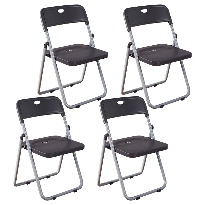 Contemporary Metal Open Back Folding Armless Dining Chairs(Set of 4/8)