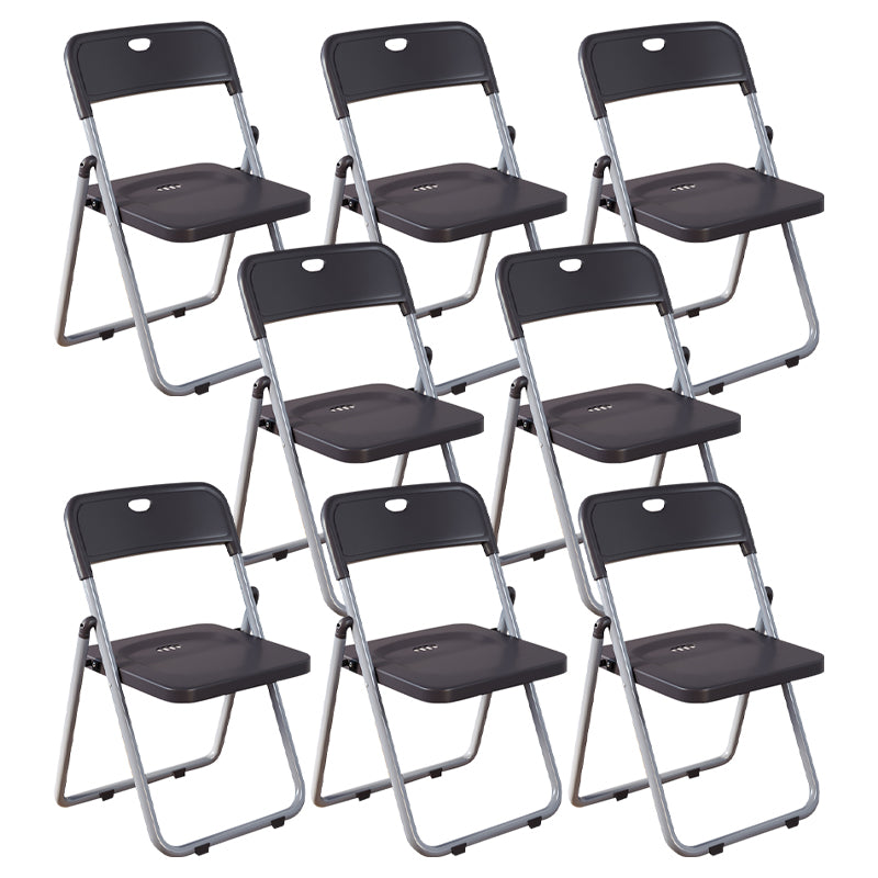 Contemporary Metal Open Back Folding Armless Dining Chairs(Set of 4/8)