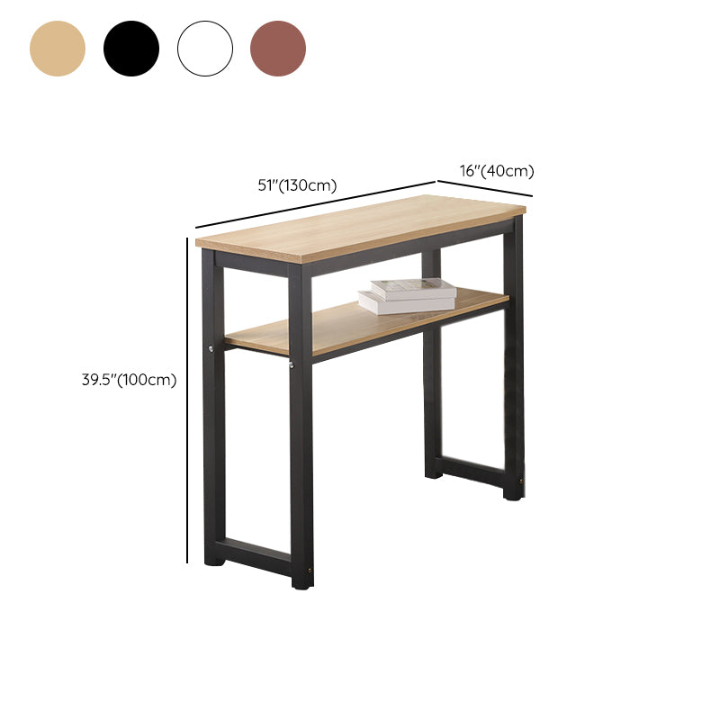 Contemporary 1/2/3 Pieces Wood Rectangular Bar Table Set for Indoor