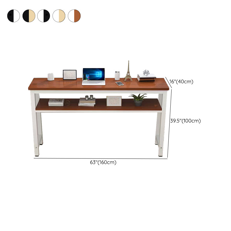 Contemporary Rectangle Bar Table with Storage for Kitchen Dining Room