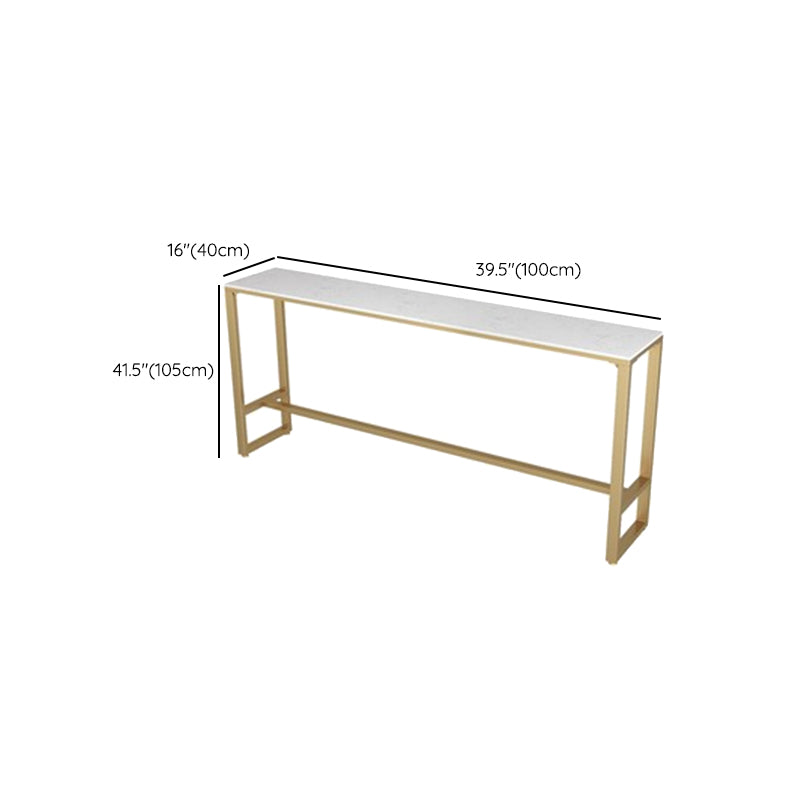 Wood Contemporary Style Rectangle Bar Wine Table for Living Room