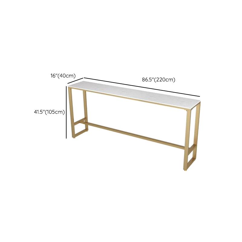 Wood Contemporary Style Rectangle Bar Wine Table for Living Room