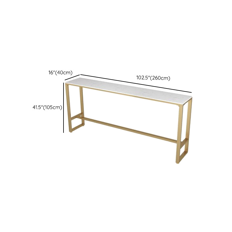 Wood Contemporary Style Rectangle Bar Wine Table for Living Room