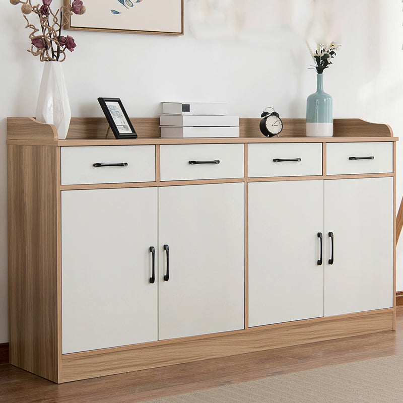 Contemporary Style Wood Dining Buffet with Drawer and Cabinets