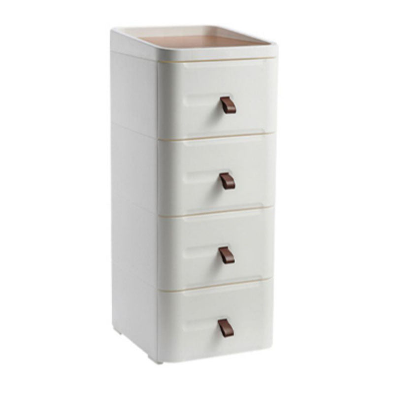 Contemporary White Night Table with 2/3/4 Drawers for Bedroom