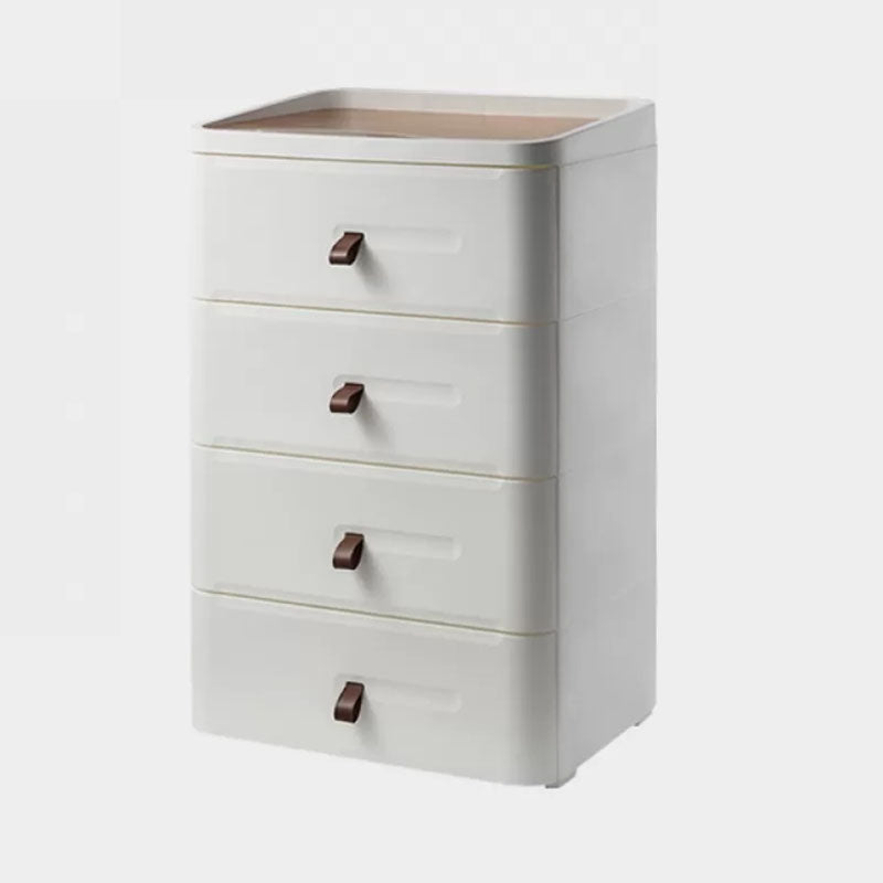 Contemporary White Night Table with 2/3/4 Drawers for Bedroom