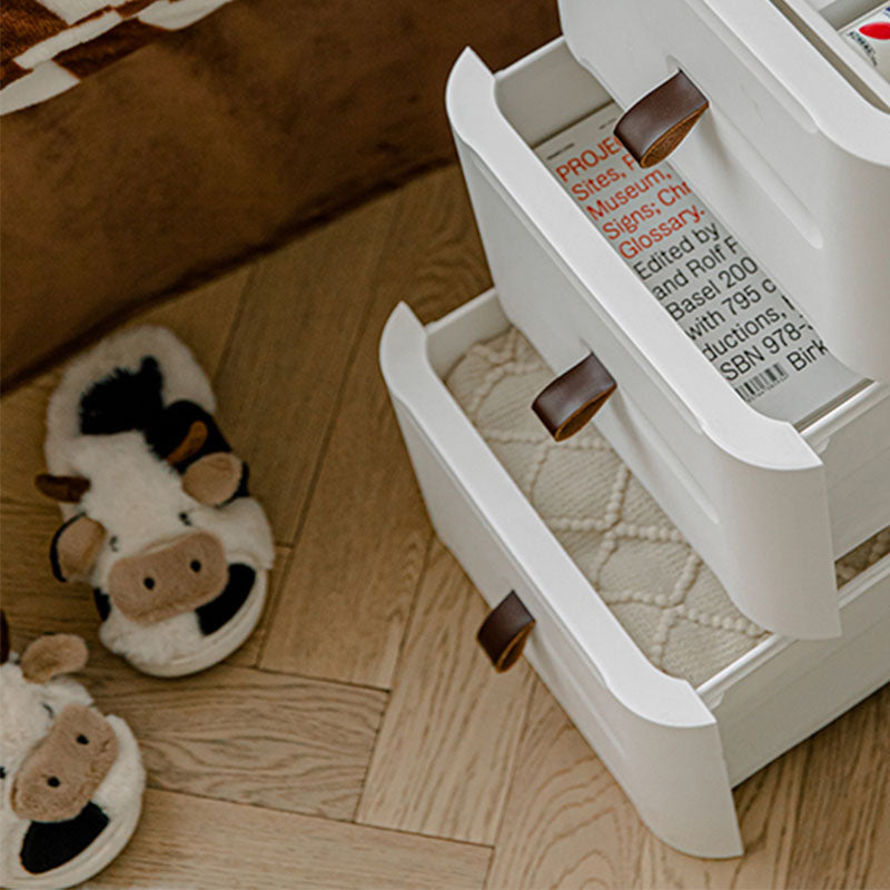 Contemporary White Night Table with 2/3/4 Drawers for Bedroom