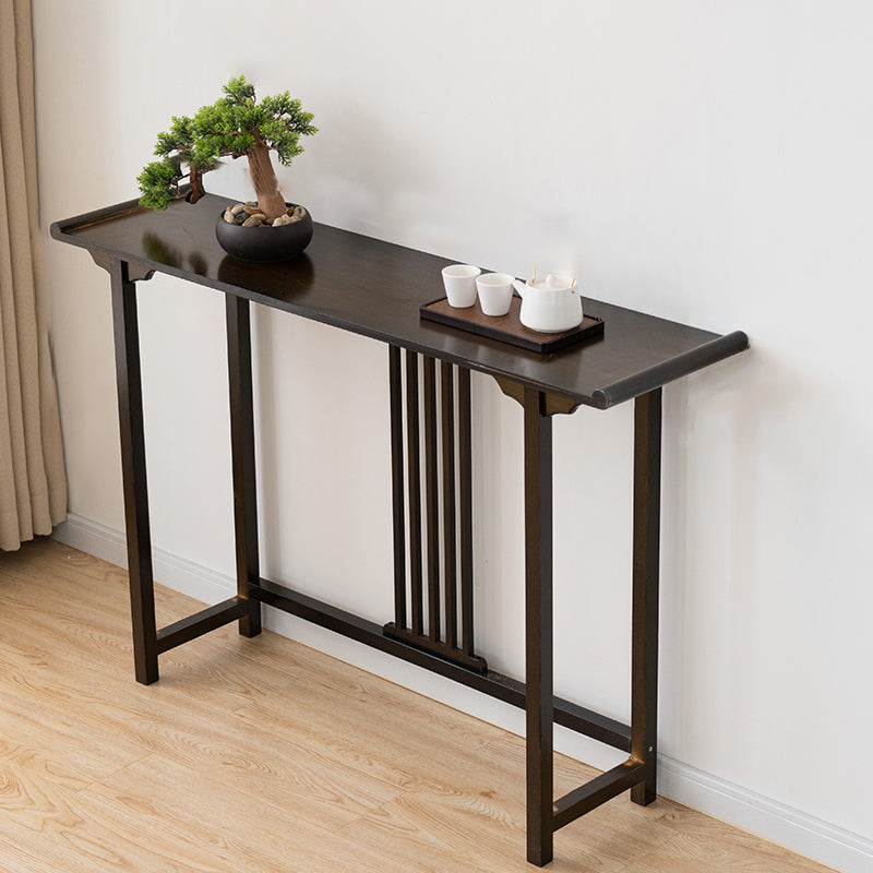 Rectangle Shape Console Table Wood Console Sofa Table in Brown