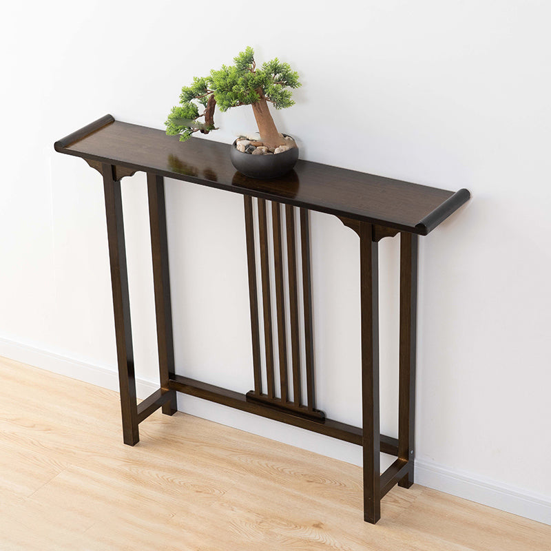 Rectangle Shape Console Table Wood Console Sofa Table in Brown