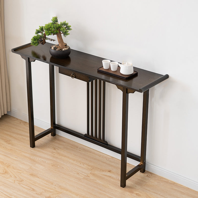 Rectangle Shape Console Table Wood Console Sofa Table in Brown