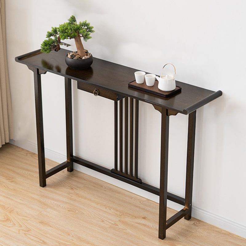 Rectangle Shape Console Table Wood Console Sofa Table in Brown