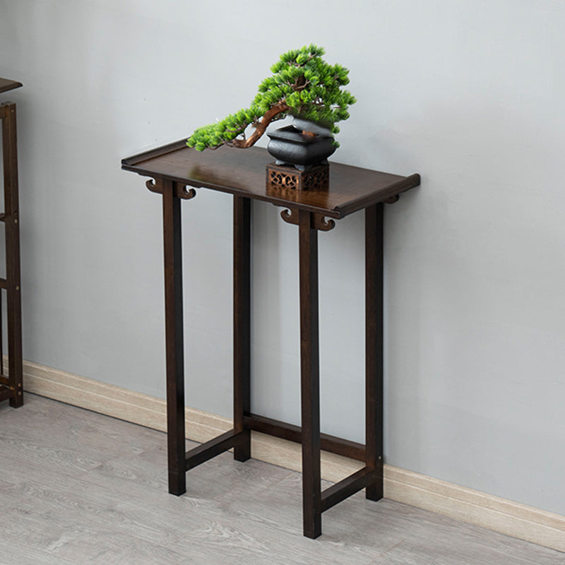 Rectangle Shape Console Table Wood Console Sofa Table in Brown