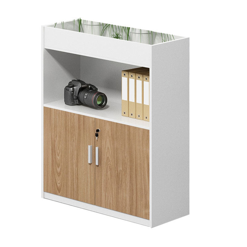 Modern Engineered Wood File Cabinet with Lock Storage for Home Office