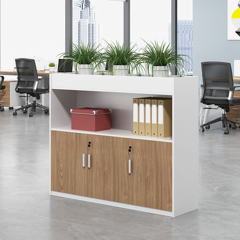 Modern Engineered Wood File Cabinet with Lock Storage for Home Office