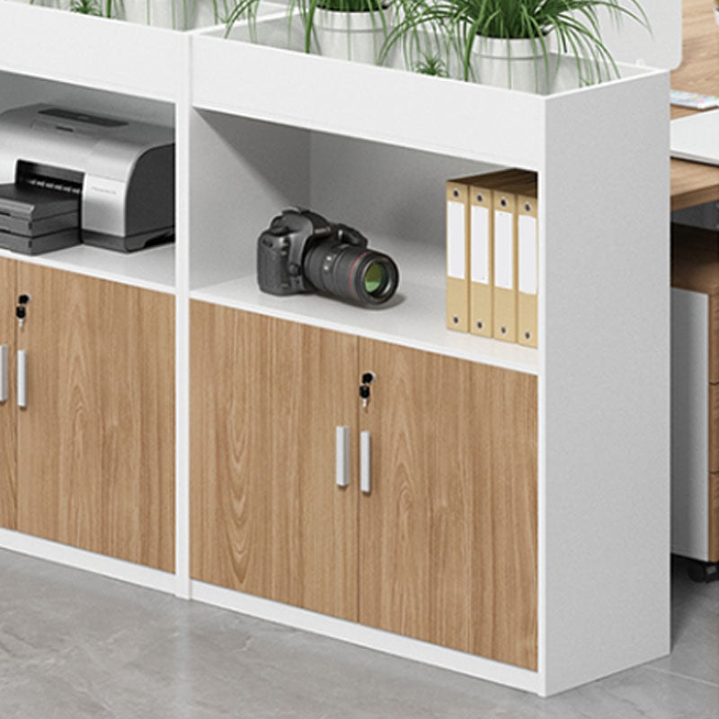 Modern Engineered Wood File Cabinet with Lock Storage for Home Office