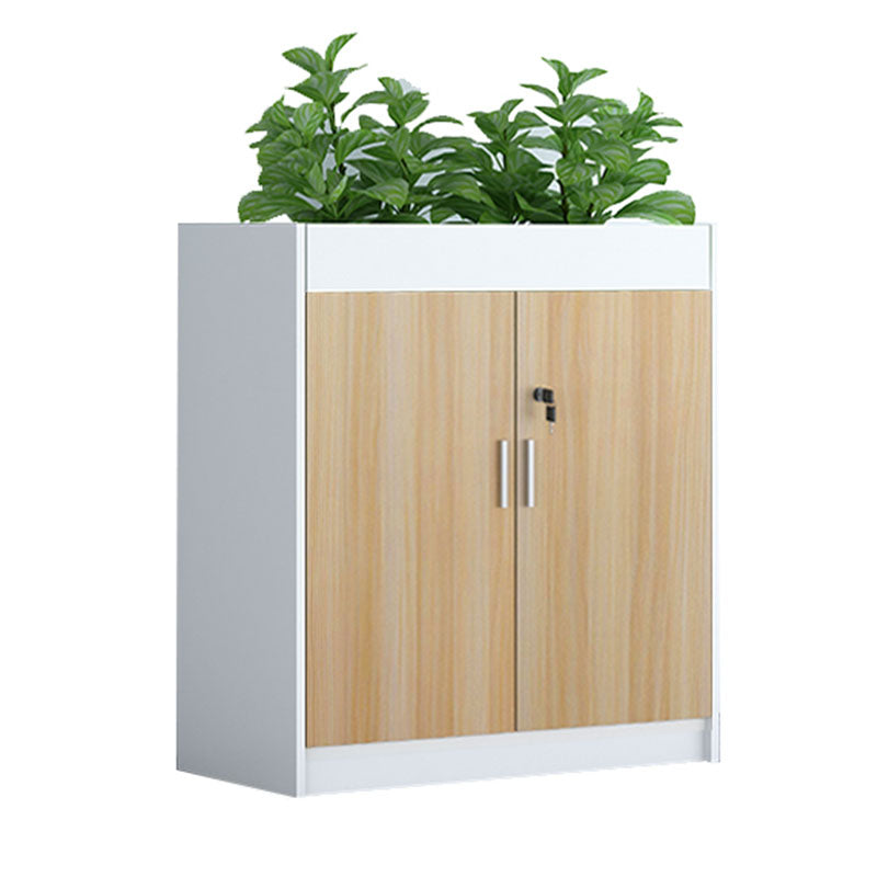 Modern Wood File Cabinet with Lock Storage for Home and Office