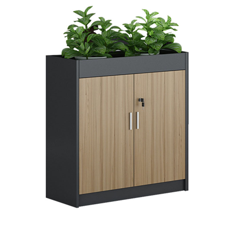 Modern Wood File Cabinet with Lock Storage for Home and Office