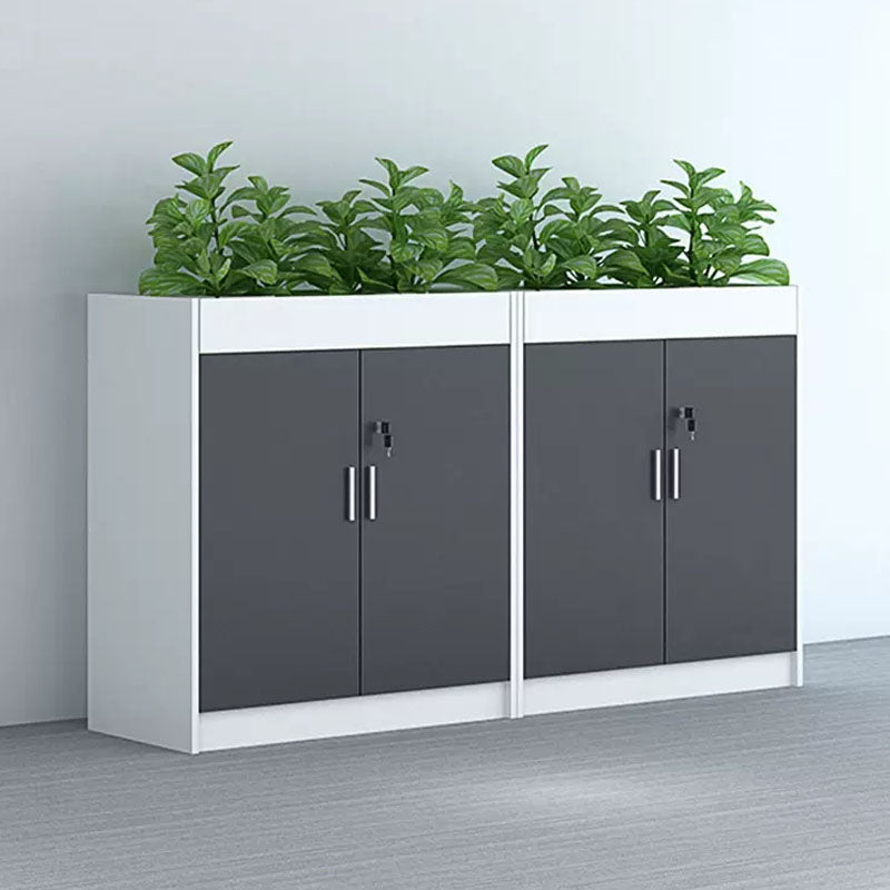 Modern Wood File Cabinet with Lock Storage for Home and Office