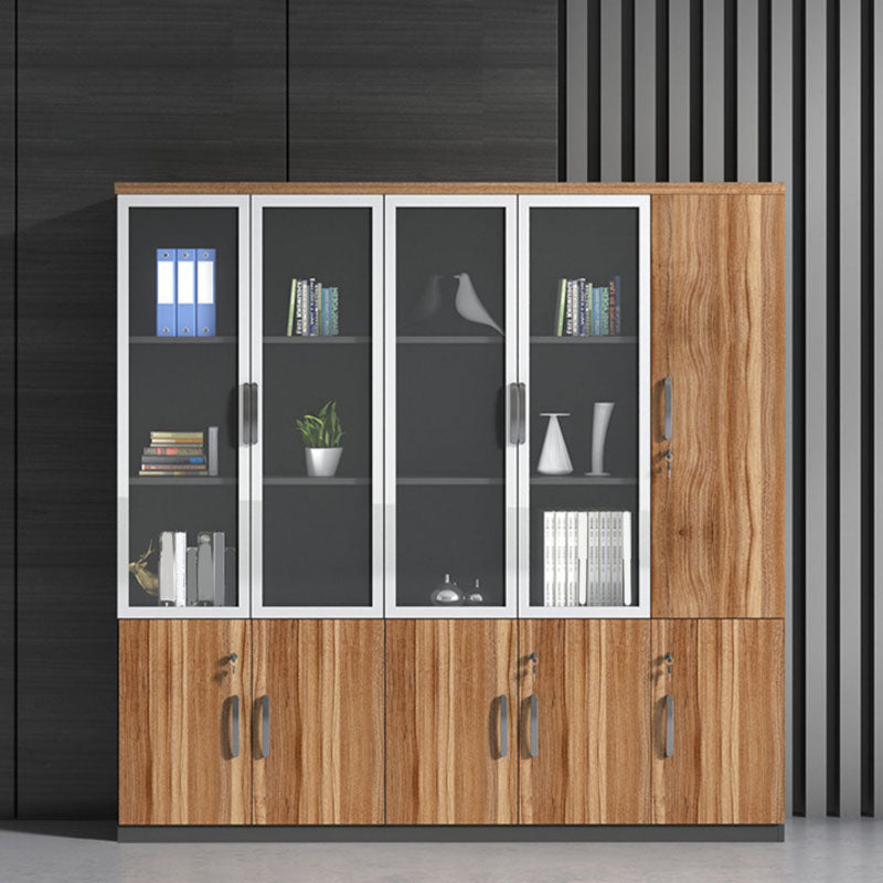 Engineered Wood Modern File Cabinet with Lock Storage for Home Office