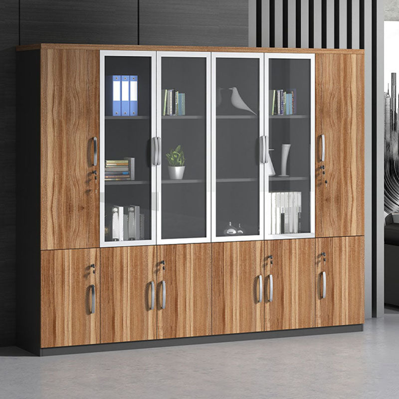 Engineered Wood Modern File Cabinet with Lock Storage for Home Office